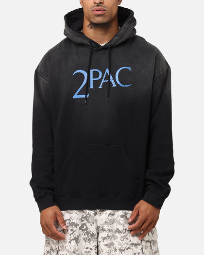 Tupac Super Fade Hoodie Washed Black