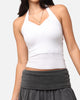 XXIII Women's Rib Halter Top White
