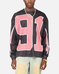 Criminal Damage 91 Mesh Long Sleeve T-Shirt Caviar
