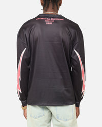 Criminal Damage 91 Mesh Long Sleeve T-Shirt Caviar