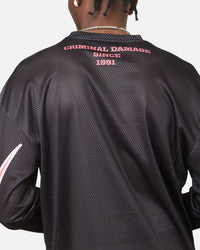 Criminal Damage 91 Mesh Long Sleeve T-Shirt Caviar