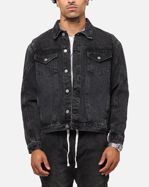 Saint Morta Armoury Denim Jacket Black Shadow
