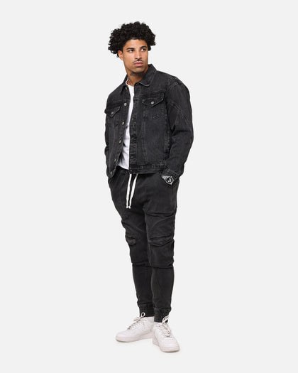 Saint Morta Armoury Denim Jacket Black Shadow
