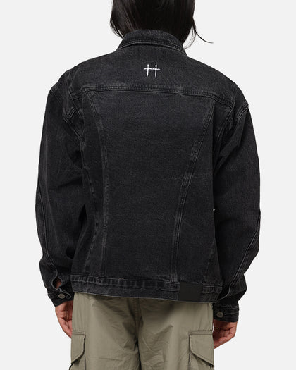 Saint Morta Armoury Denim Jacket Black Shadow