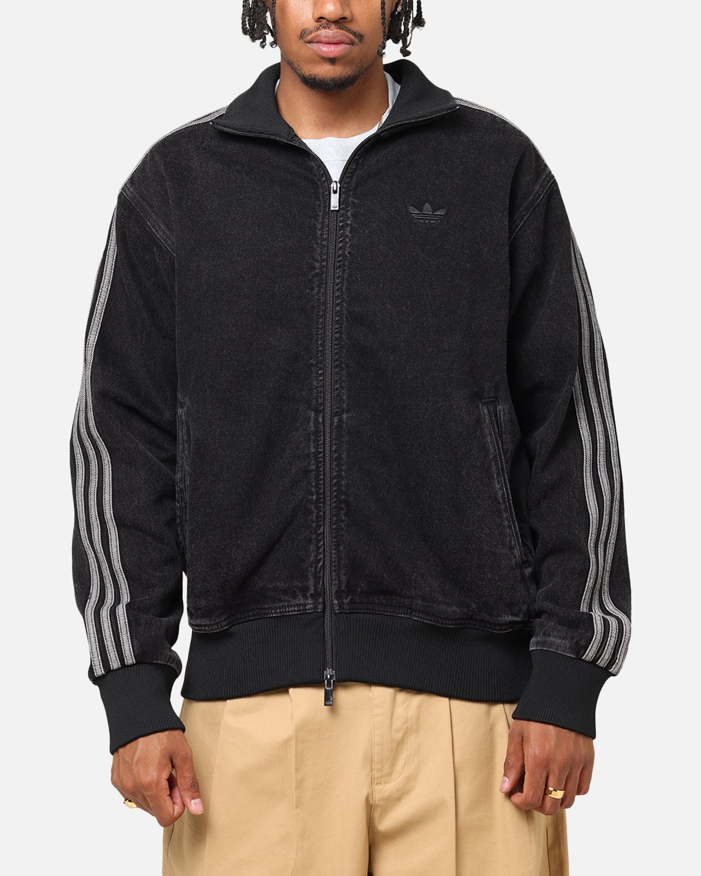 Adidas Adicolor Denim Firebird Track Jacket True Black | Culture