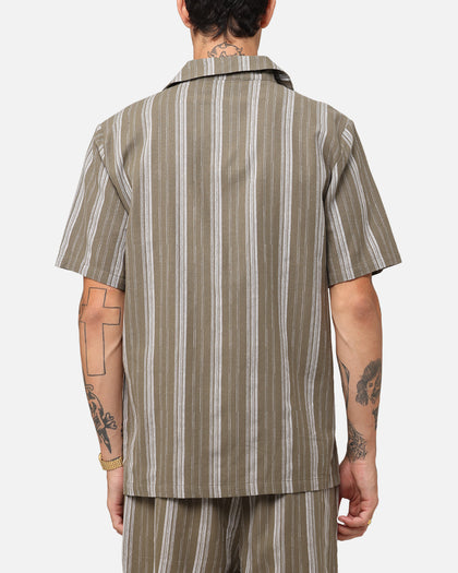 XXIII Condesa Linen Button Up Shirt Olive