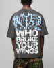 Loiter Angel Number Vintage T-Shirt Charcoal