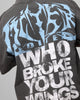 Loiter Angel Number Vintage T-Shirt Charcoal