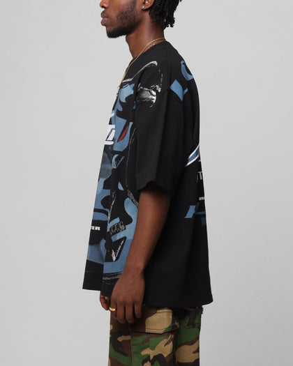 Loiter Motocross Vintage T-Shirt Black/Navy Blue