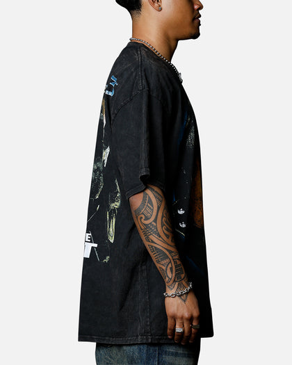 Goat Crew X Halo Halo 3 Chief Big Head Vintage T-Shirt Black Acidwash