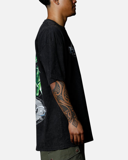 Goat Crew X Halo Halo Combat Evolved Vintage T-Shirt Black Acidwash