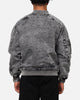 Saint Morta Flight Denim Jacket Black Stonewash