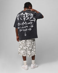 Loiter Metal Stacked Vintage T-Shirt Vintage Black