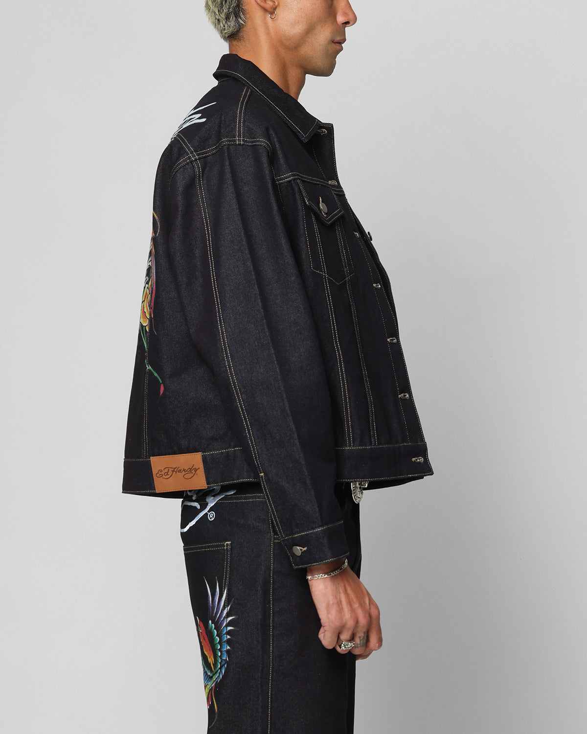Ed Hardy Denim Jacket Raw Indigo | Culture Kings NZ