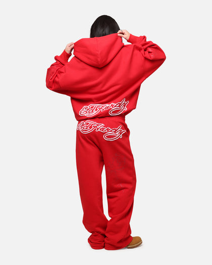 Ed Hardy Women's Rose Zip Hoodie Red