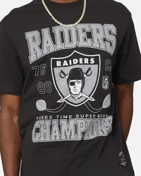 Mitchell & Ness Las Vegas Raiders Pinnacle T-Shirt Faded Black