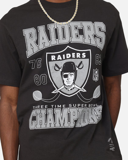 Mitchell & Ness Las Vegas Raiders Pinnacle T-Shirt Faded Black