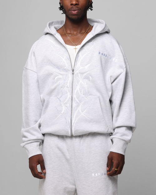 Loiter Blood Born Zip Hoodie Grey Marle