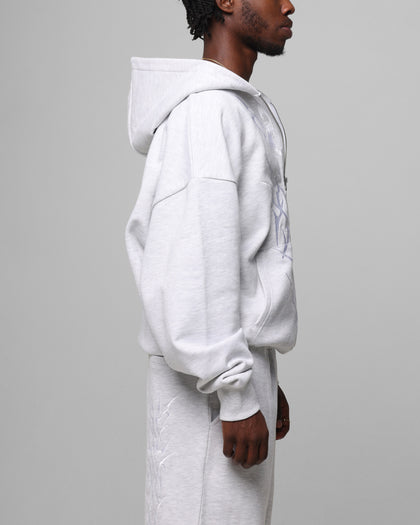 Loiter Blood Born Zip Hoodie Grey Marle