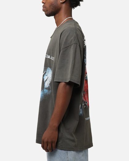 Goat Crew X The Wiggles Blue Wiggle Heavy T-Shirt Black Wash