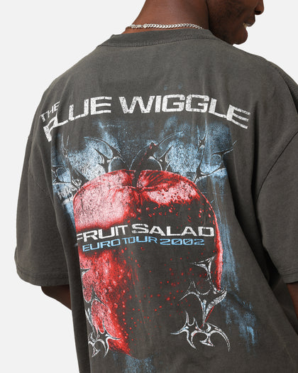 Goat Crew X The Wiggles Blue Wiggle Heavy T-Shirt Black Wash