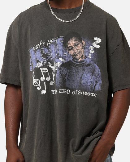 Goat Crew X The Wiggles Wake Up Jeff Heavy T-Shirt Black Wash