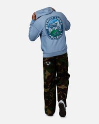 47 Brand Detroit Lions Boot Path Hoodie Blue