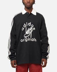 Adidas Rugby Polo Shirt Black