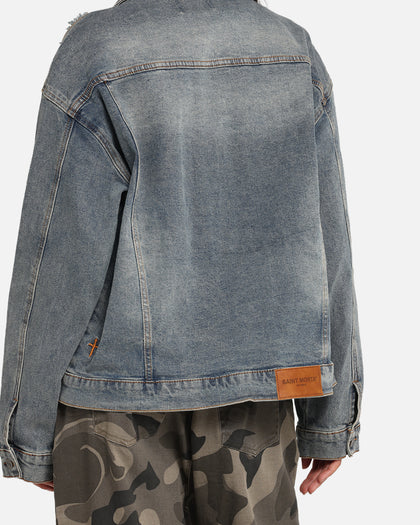 Saint Morta Trucker Denim Jacket Dirty Denim