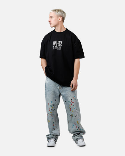 73Studio X DC Batman Two Face Heavyweight T-Shirt Black