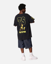 Pulp Fiction Mia Wallace Vintage T-Shirt Black Vintage