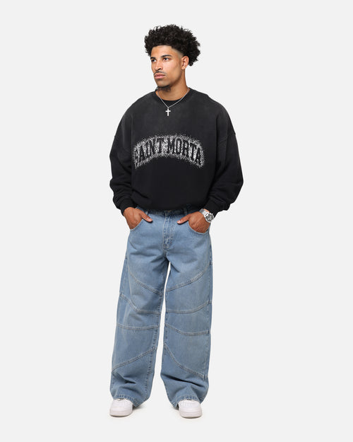 Saint Morta Spray Logo Crewneck Black