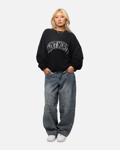 Saint Morta Spray Logo Crewneck Black