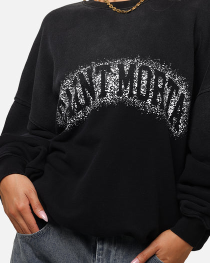 Saint Morta Spray Logo Crewneck Black