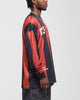 Carre Academy Oversized Long Sleeve T-Shirt Red/Black