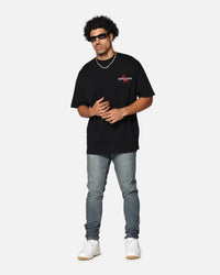 Saint Morta Heritage Boxy T-Shirt Black/Red