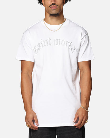Saint Morta Rhinestone T-Shirt White