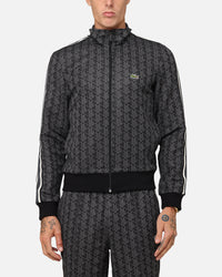 Lacoste Core Originals Monograms Track Jacket Black/Graphite