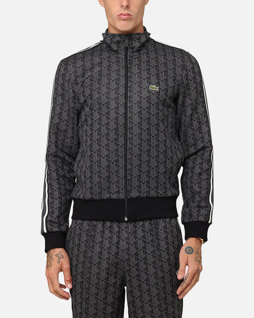 Lacoste Core Originals Monograms Track Jacket Black/Graphite