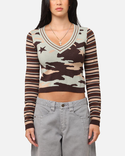 XXIII Women's Florence Knit Jumper Camo