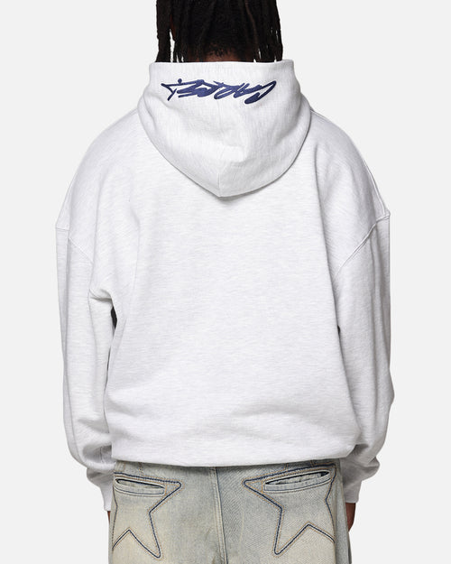 Carre Graffiti Logo Hoodie Grey Marle