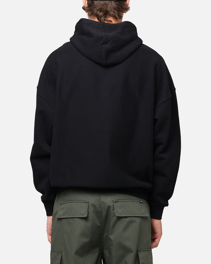 Carre Camo Script Hoodie Black