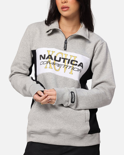 Nautica Mallard 1/4 Zip-Up Top Grey Marle
