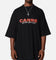 Carre Handdrawn Mock Neck T-Shirt Black
