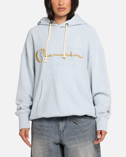 Champion Vintage Logo Sweatshirt Hoodie Oxford Grey Heather