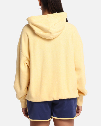 Champion Vintage Logo Sweatshirt Hoodie Yellow