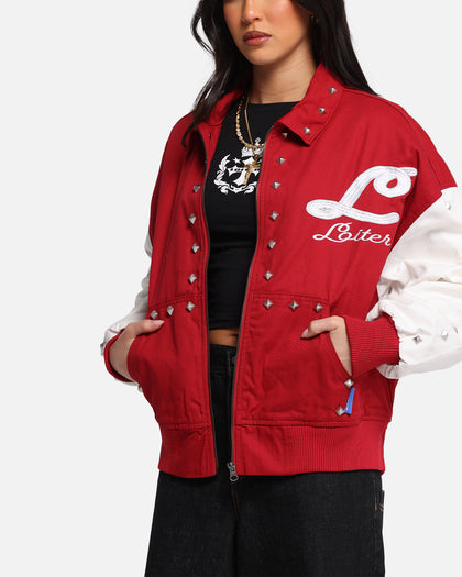 Loiter Frontier Varsity Jacket Red