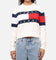 Tommy Jeans Women's Center Flag Sweater Ancient White