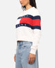 Tommy Jeans Women's Center Flag Sweater Ancient White