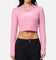 Tommy Jeans Women's Crop Script Sweater Pink